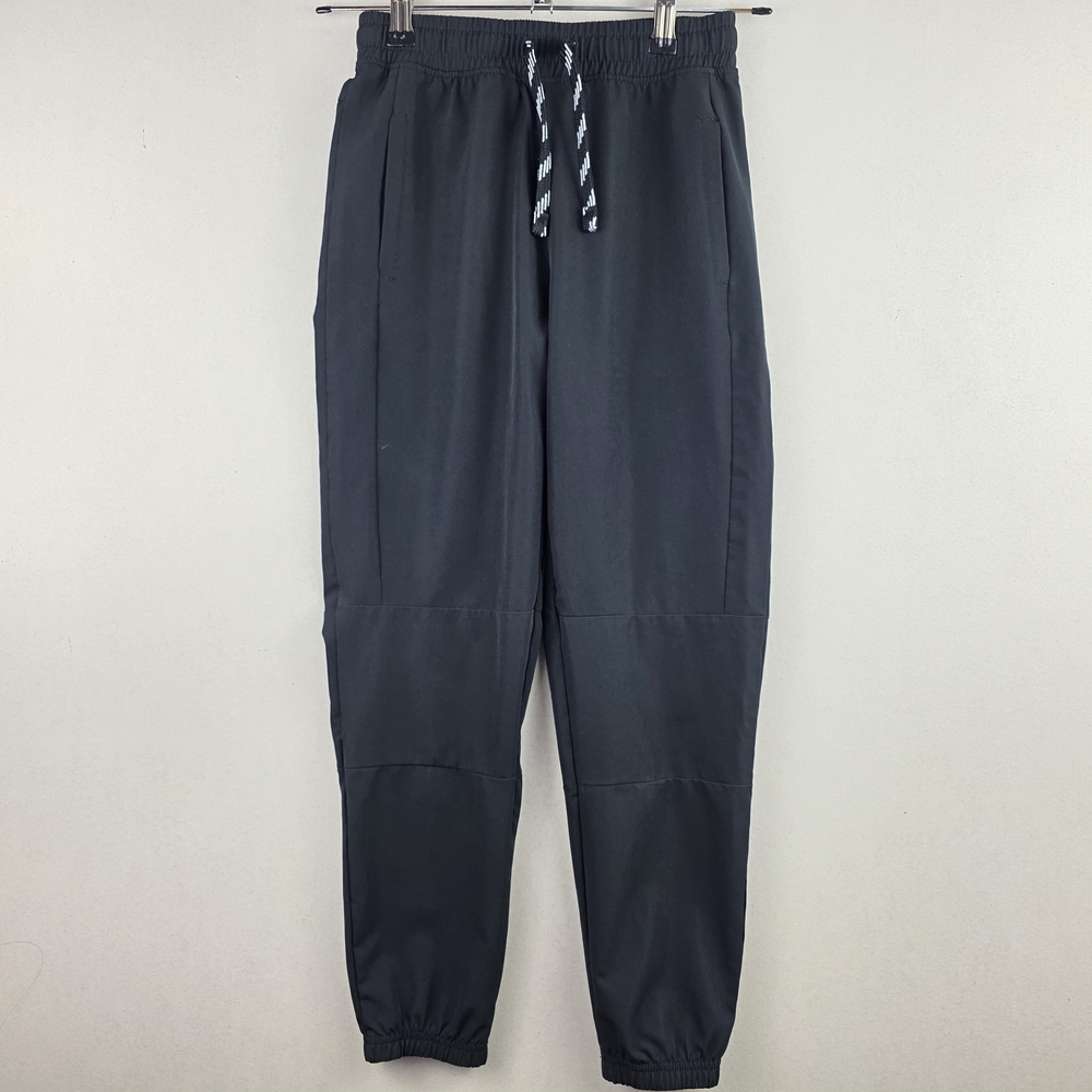 Avalanche Kids Black Jogger Pants S 7/8 Stretch Athletic Outdoor Zip Pocket Hike